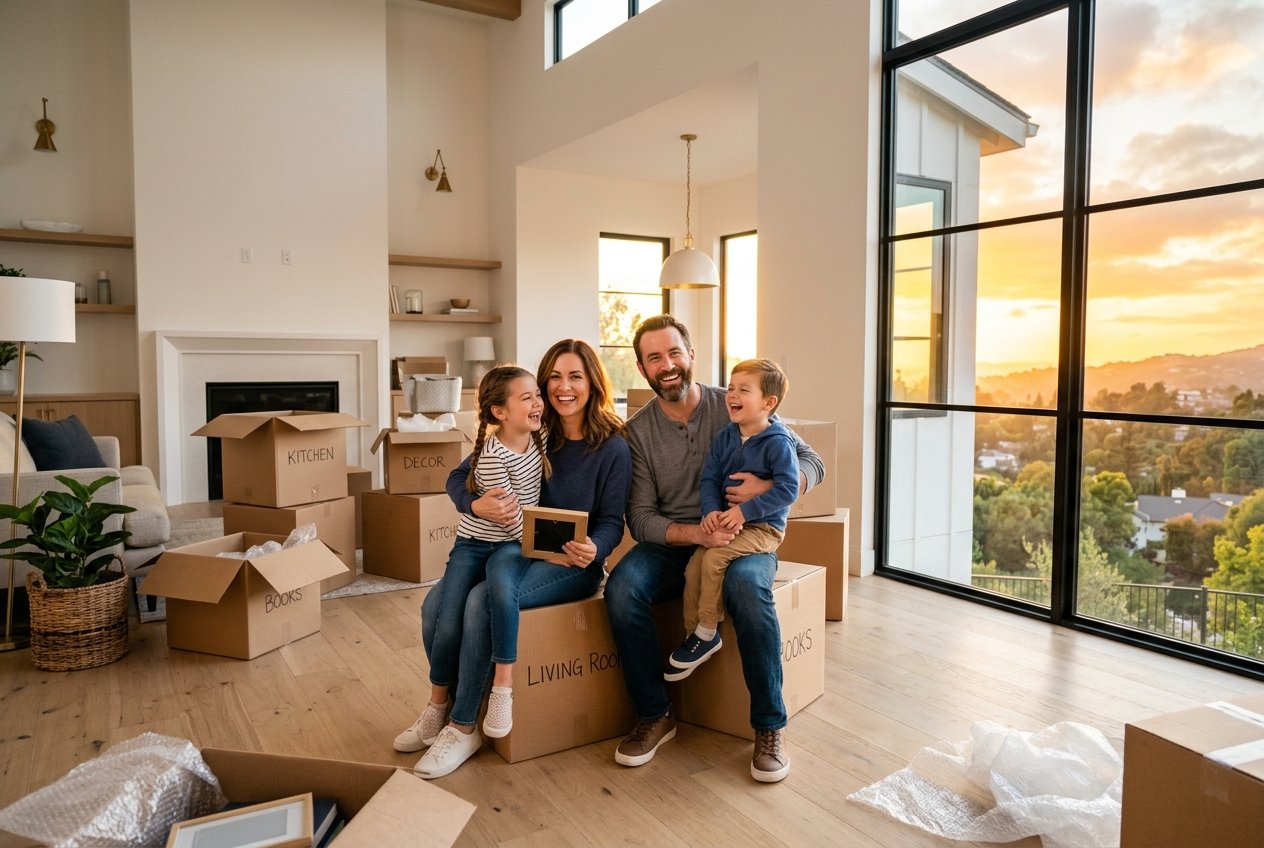 Happy family successfully relocated with Divya Packers & Movers